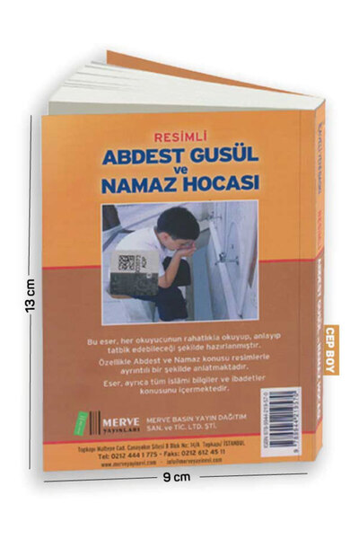 Merve Yayınları Resimli Abdest Gusül Ve Namaz Hocası 160 Sayfa Cep Boy