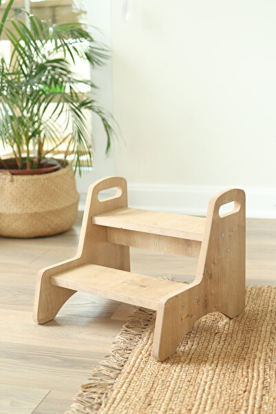 The Mimar Ahşap Basamak Tabure Çocuk Bebek Banyo Wc Lavabo Merdiven Yükseltici