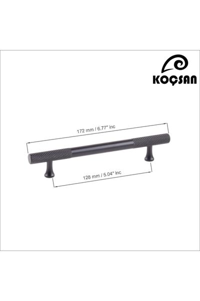 KOÇSAN Apex Black 128 Mm Mâner Mobilier Bucătărie Country de lux Dulap Mâner sertar