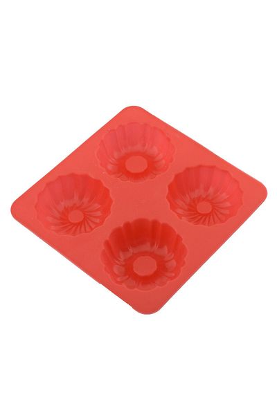 Lucena 4 Compartment Muffin Mold - Red1036105KRZ