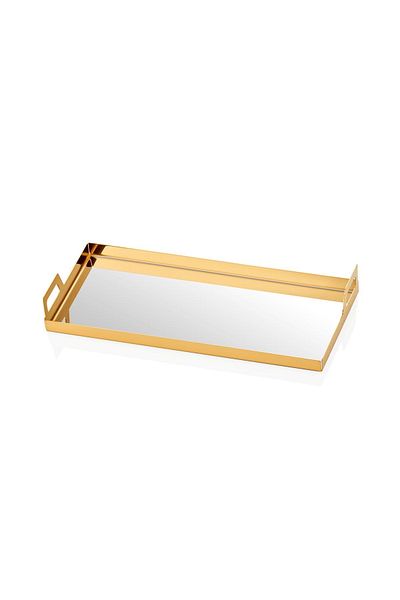 Narin Coffee Presentation Tray - Gold - 14.5 X 28.5 Cm