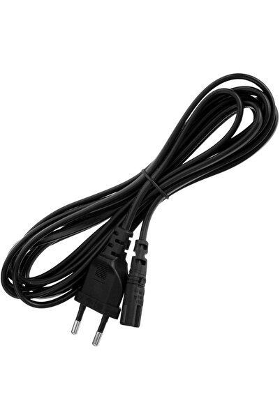 aogo 3 Metre Teyp Işıldak Fişi C7 Power Güç Kablosu 3m 2x0.75 Enerji Kablosu 2 Pinli Power Cord