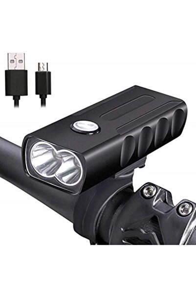 Havana 1000 Lümen Usb Şarjlı Bisiklet Ön Far Işık Fener Kablo