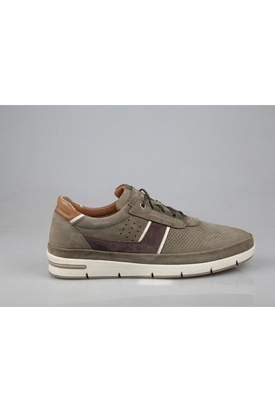 KOMCERO 4Y2153 Genuine Leather Khaki Nubuck Men's Casual Shoes