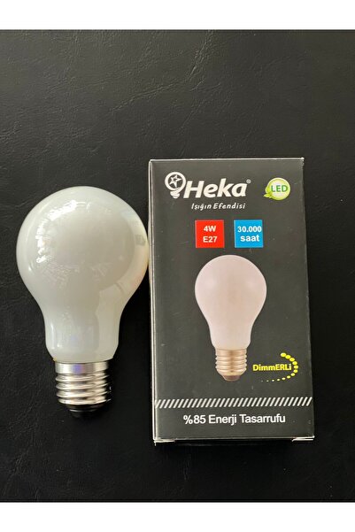 Heka SOFT CAMLI MOR IŞIK 4 WATT 275 LÜMEN DİMMERLİ LED AMPUL