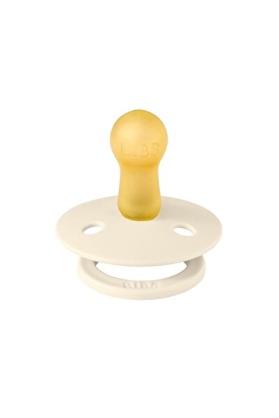 Bibs Studio Colour Pin Kauçuk Emzik - Ivory /Steel 6 Ay+