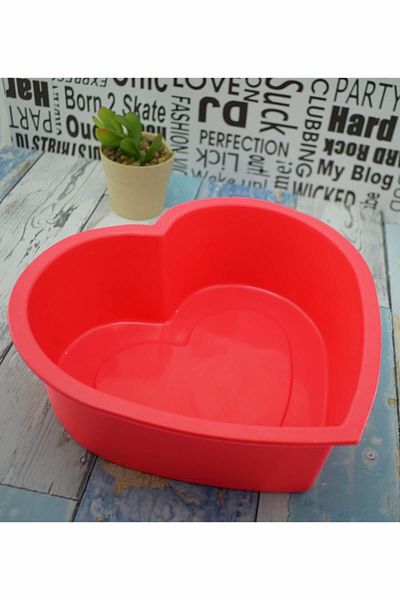 Lucena Heart Shaped Cake Mold - Red1036006KRZ