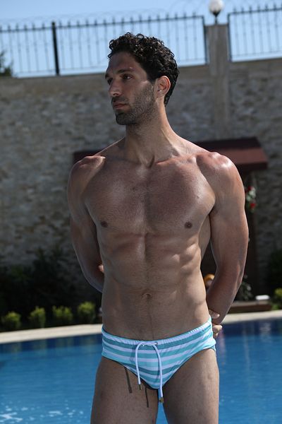 Whitefin AQUA LINE SLIP ON SWIMSUIT