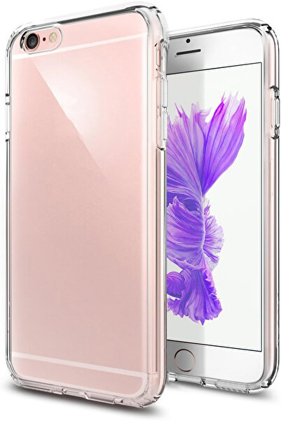 Powerfox iPhone 6 Compatible Transparent Case with Protruding Corner Protection