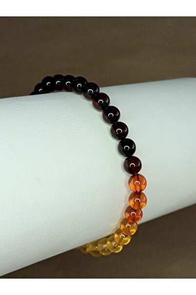 Amber by Mazukna Çok Renkli Baltık Damla Kehribar Bileklik