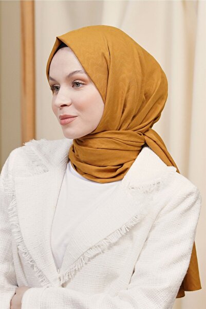 Loryan شال قطن جاكار منقوش على شكل زعفران - كايلا