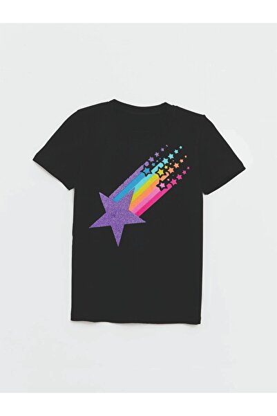 Cevval YILDIZ Друкована футболка для дівчаток