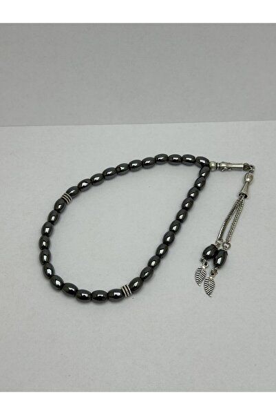 grs oyuncak Arpa Kesim Kozalı Hematit Doğal Taş Tesbih 02341