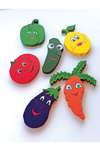 ponpontoys Meyve Sebze Öğreniyorum Seti 2 Biber, Patlıcan, Domates, Havuç, Li...