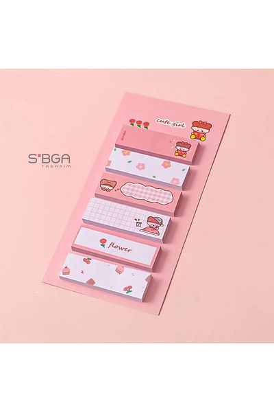 sibga tasarım Colorful Postit for Children Post-it Post ItBookmark Bookmark Sticker Note Paper Paper 120 Sheets