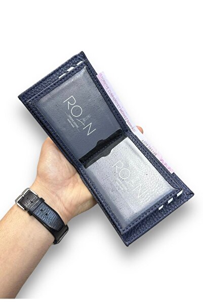 Roan Vegan Deri Erkek Cüzdanı! 9 Kart Cebi, Şeffaf Kimlik Bölümleri Kâğıt Para Cebi