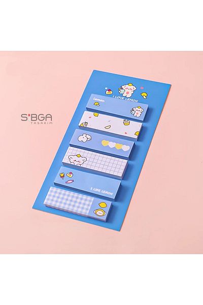 sibga tasarım Colorful Postit for Children Post-it Post It.Bookmark Bookmark Sticker Note Paper Paper 120 Sheets