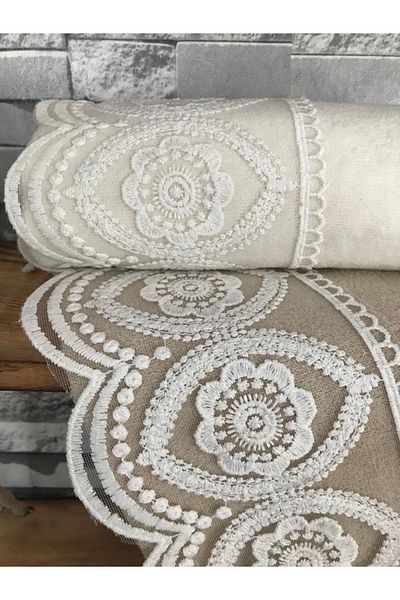 Çeyiz Bahçesi French Laced Maple Velvet Towel Set 50&90