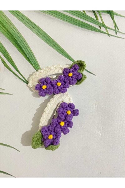 Kadın Girişimciler Atölyesi Cataramă cu snap din 2 bucăți violet Crispy Floral