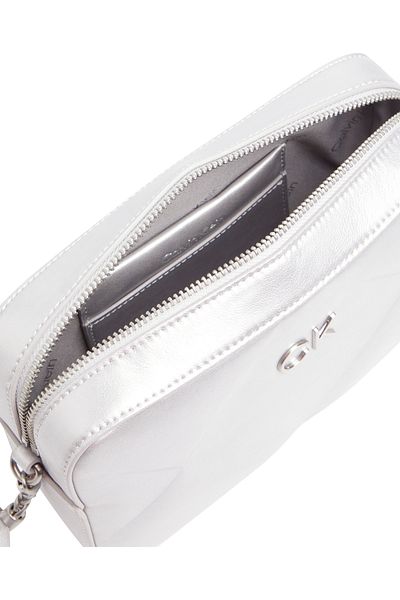 Calvin Klein RE-LOCK QUILT CAMERA BAG_MET