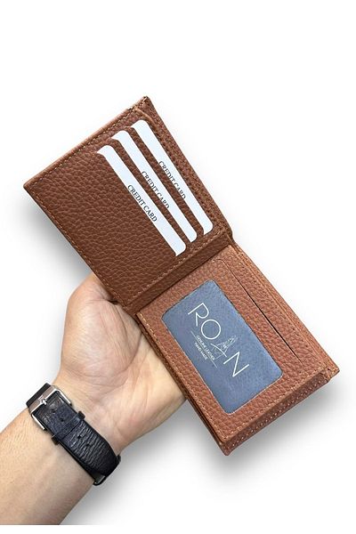 Roan Мъжки портфейл от веган кожа! 9 джоба за карти, прозрачни отделения за документи, джоб за пари
