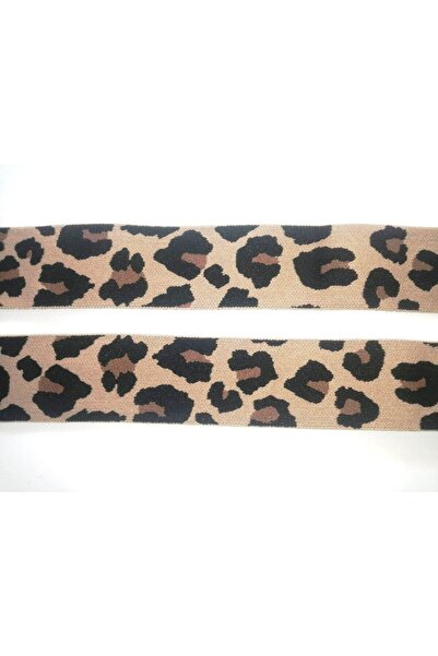 Hayal Sepeti Lastik Üzeri Leopar Desenli 3,5cm 3metre Paça,kol Ve Don Lastiğidir 1 Paket 3 Metre