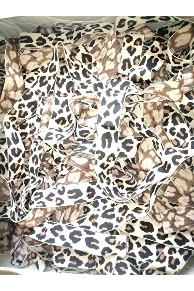 Hayal Sepeti Lastik Üzeri Leopar Desenli 3,5cm 3metre Paça,kol Ve Don Lastiğidir 1 Paket 3 Metre