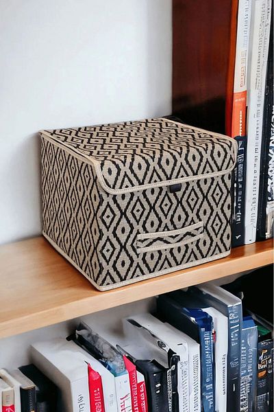 ALAS منظم أرفف صغير من Bohe - متعدد الأغراض، سهل التركيب، صندوق بغطاء 30x30x23