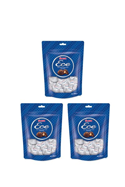 Ülker Ece 3'lü Ikramlık Bütün Fındıklı Sütlü Çikolata 350 Gr