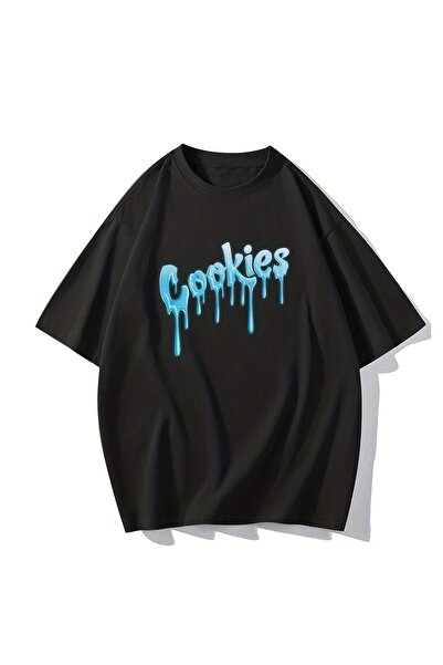 TKSTORE تي شيرت للجنسين بنمط كوكيز