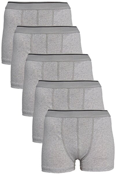 marmara qumasch 5-Pack Grey Men's Plus Size Cotton Boxer Shorts with Stretch ...