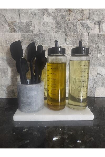 Zeybek Marble Yağdanlık Altı Mermer & Sunum Tabağı 25 × 12 Cm