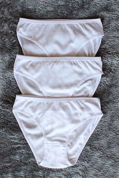 marmara qumasch White Girl's Panties - 3 Pack 100% Cotton