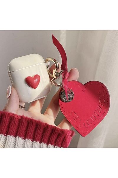 sorte atelier 1st and 2ndGeneration Compatible - Heart Patterned Headphone Protection Case