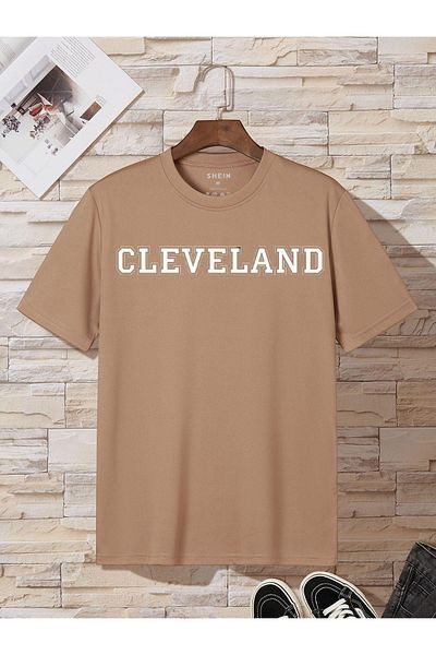 TKSTORE Cleveland Unisex Text T-Shirt