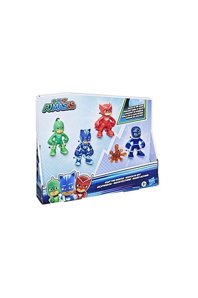 Pj Mask مجموعة أقنعة PJ مكونة من 4 شخصيات / مهمة ليلية