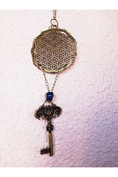 PİRAMİGO Feng Shui Metal Yaşam Çiçeği Ve Anahtar Maneviyat & Meditasyon Sembol