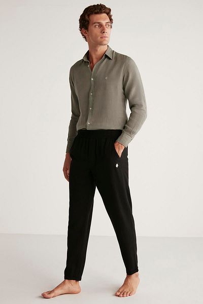 First Touch Linen-FT424 Model Trousers