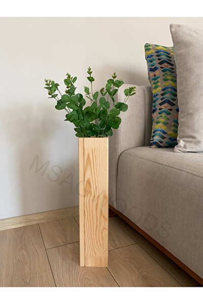 MSAĞWOODS VASĂ DECORATIVĂ DIN LEMN FLORE ARTIFICIALĂ DECOR ACASA BIROU CADOU ACASA GARDENIA BOHEMĂ
