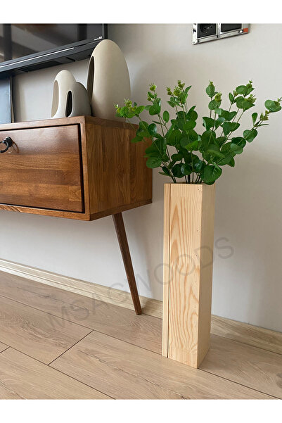 MSAĞWOODS VASĂ DECORATIVĂ DIN LEMN FLORE ARTIFICIALĂ DECOR ACASA BIROU CADOU ACASA GARDENIA BOHEMĂ