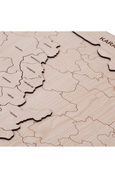 Ahşap Doğal Türkiye Haritası Puzzle