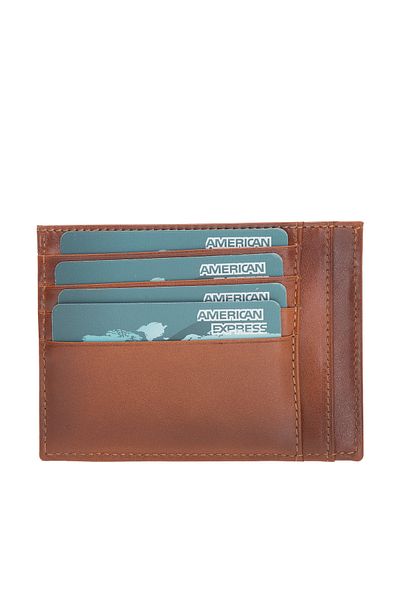 Lev Leather Калъф за кредитни карти от естествена кожа - отделение за монети, отделение за пари в брой, гравиране на име