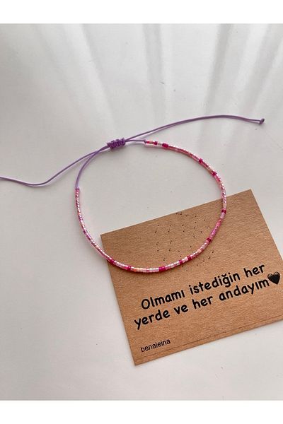 Ben Aleina Miyuki Pink Tones Anklet & Bracelet