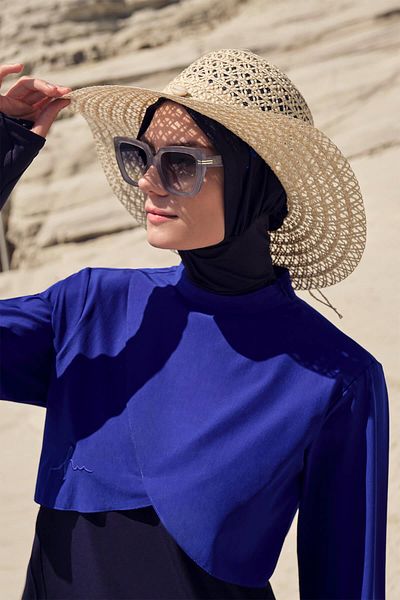 Haşema Beige Seashell Straw Hat