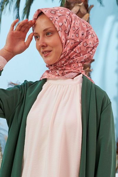 İpekhan Φουλάρι από βαμβακερό βισκόζη Yasmin Salmon