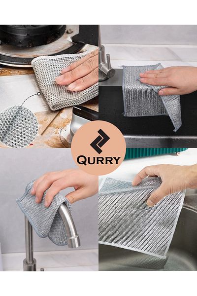 Qottox 1 Piece Inox Anti-Scratch Dish Wire - Teflon, Magic and Metal Anti-Scratch Wire