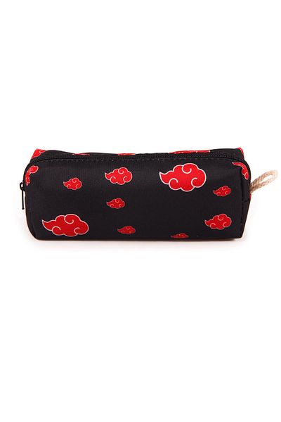 AlpCollection Naruto Akatsuki - Red Cloud Zippered Pen Holder Makeup Bag
