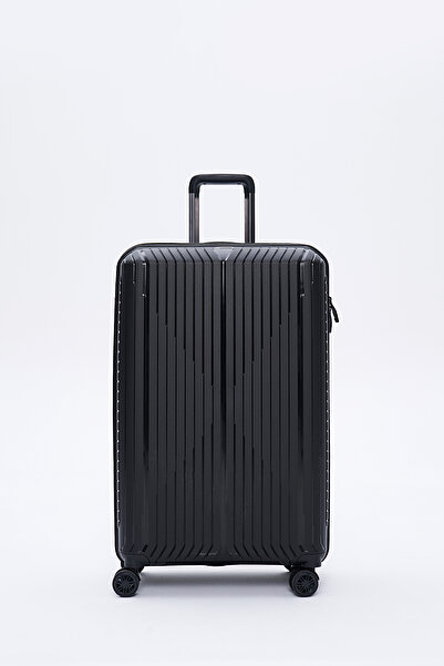 Torry Polipropilen Büyük Boy Kırılmaz Valiz Siyah