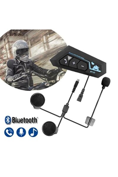 Torima Kask Kulaklık Bt22 Bluetooth Motosiklet Kulaklık 5.0 Bluetooth Uyumlu Intercom Motosiklet Kulaklık