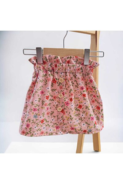 BEBEĞİME ÇORAP Fusta cu modele florale cu nasturi